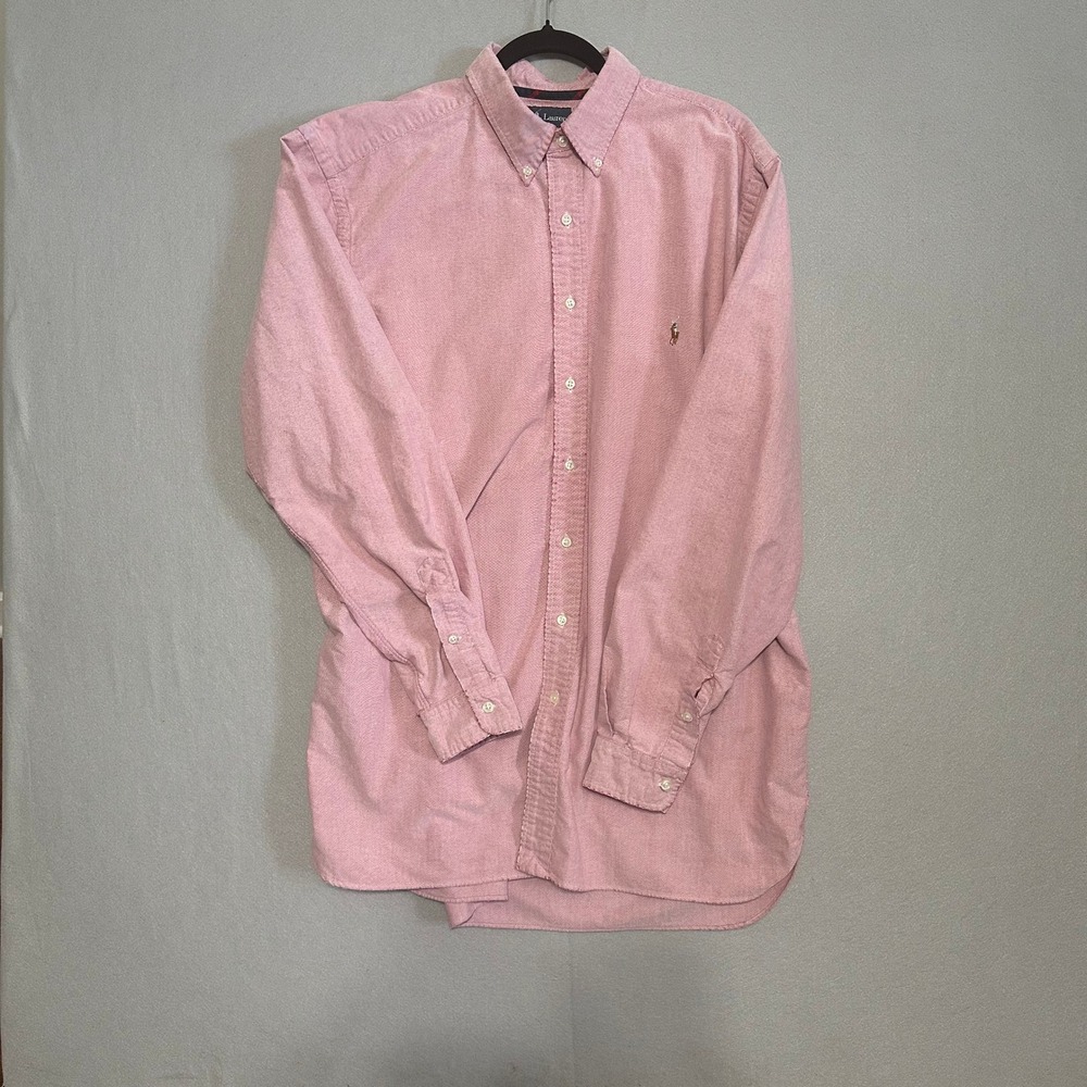 Ralph Lauren Mens XLT Tall Classic Fit Oxford Shirt Pink Button Down Long Sleeve